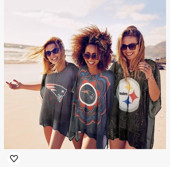 NFL womens Sheer Caftan With Flower Design Dallas Cowboys - Picture 4 of 7